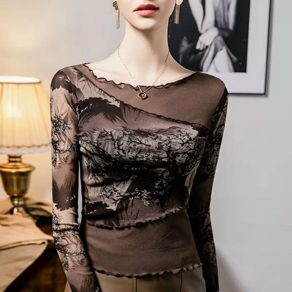 LISETTE VINTAGE MESH TOP