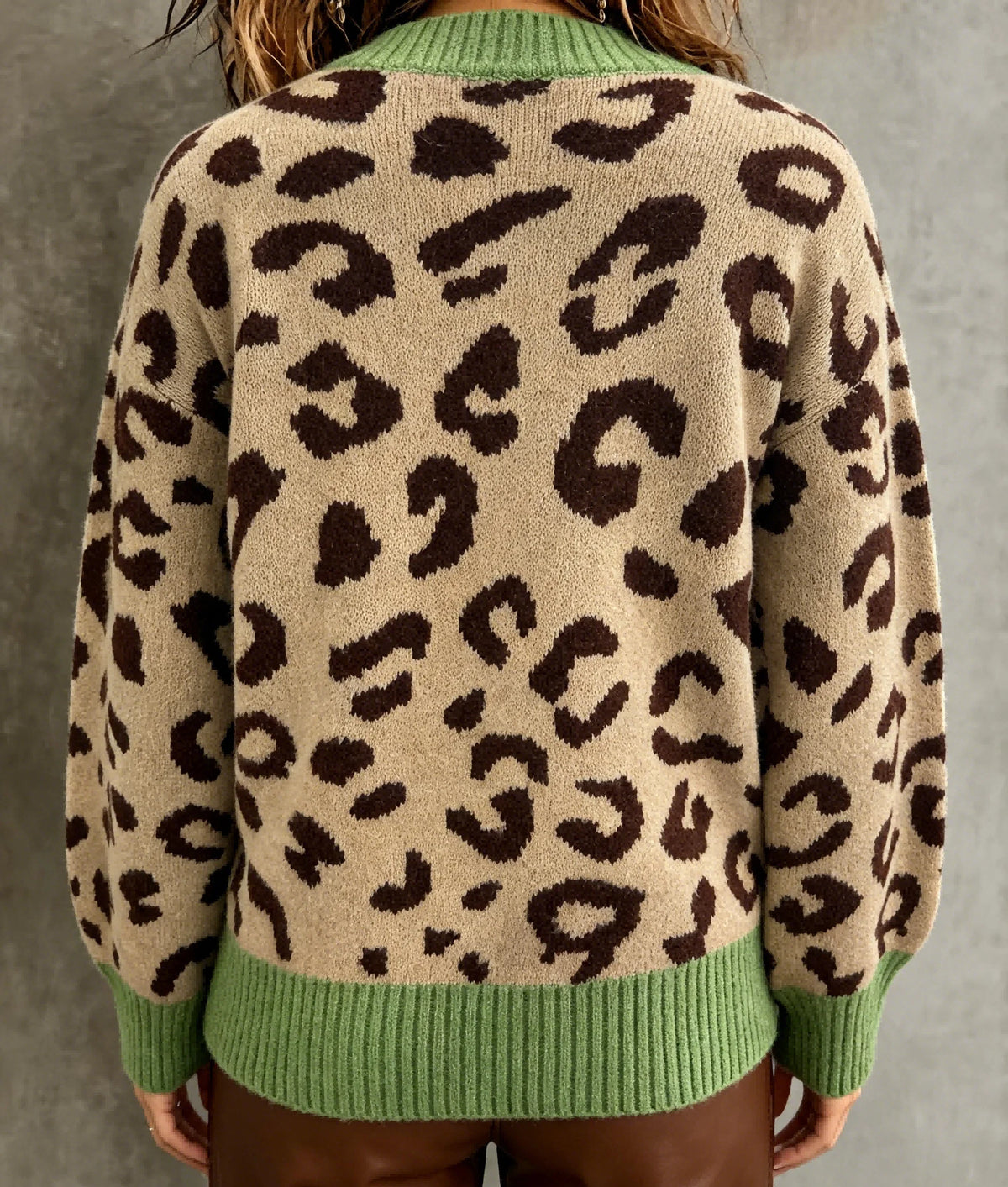 AVRIL LEOPARD SWEATER