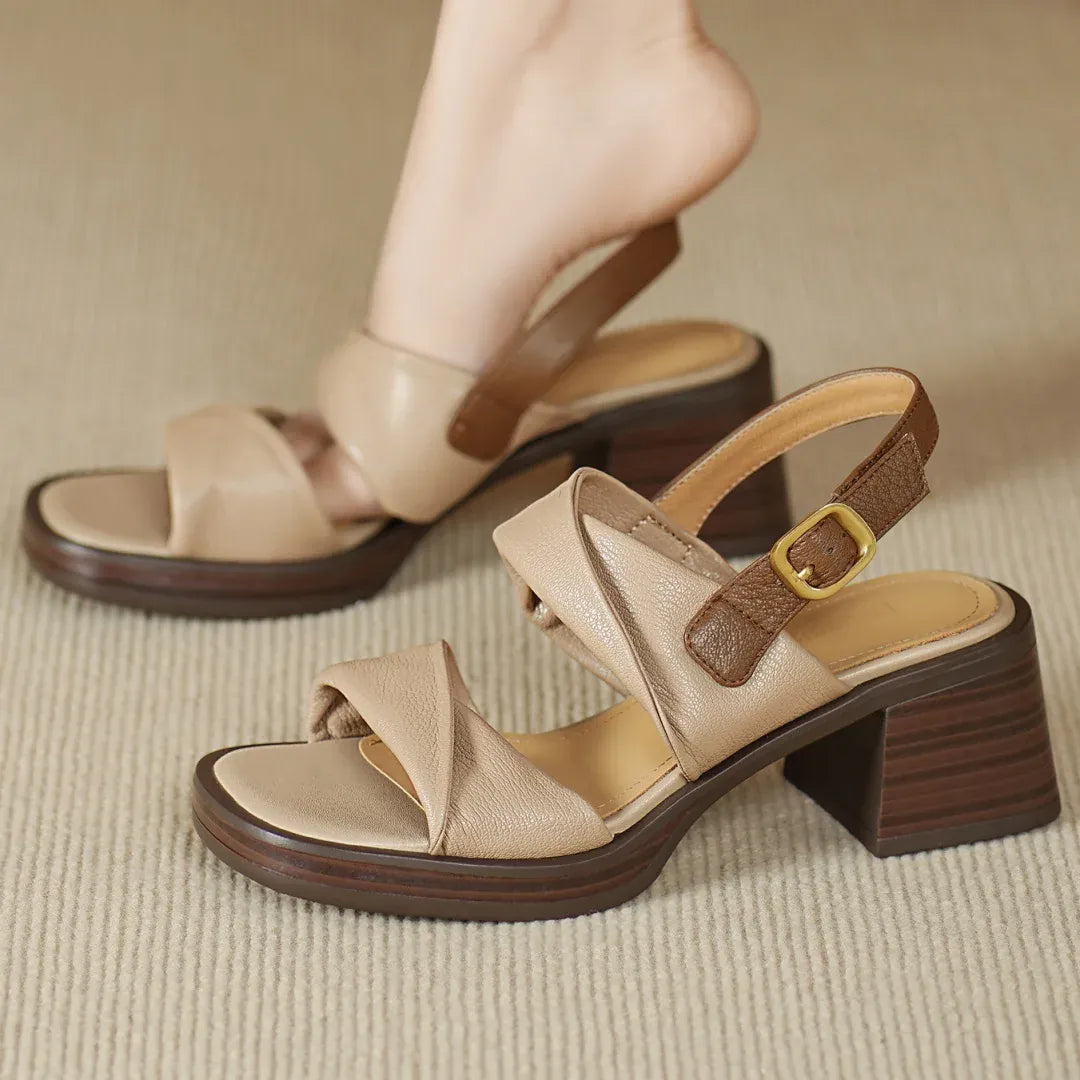 Maeve-sandaler i läder