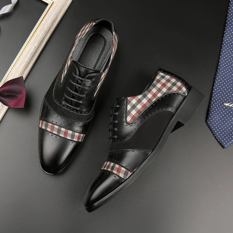 EVANDER CHECK OXFORDS