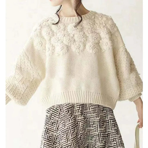 AURELIE FLORAL SWEATER