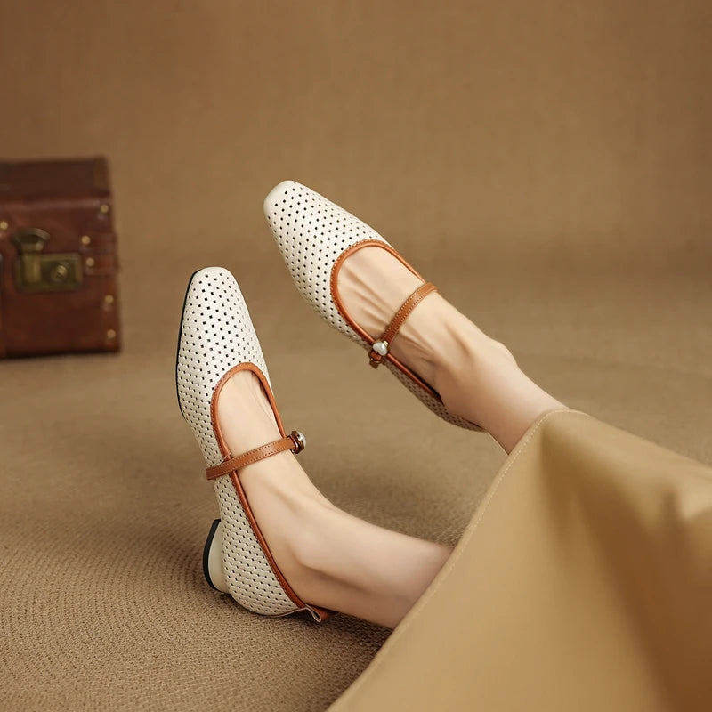 RAIKA GENUINE LEATHER MARY JANES