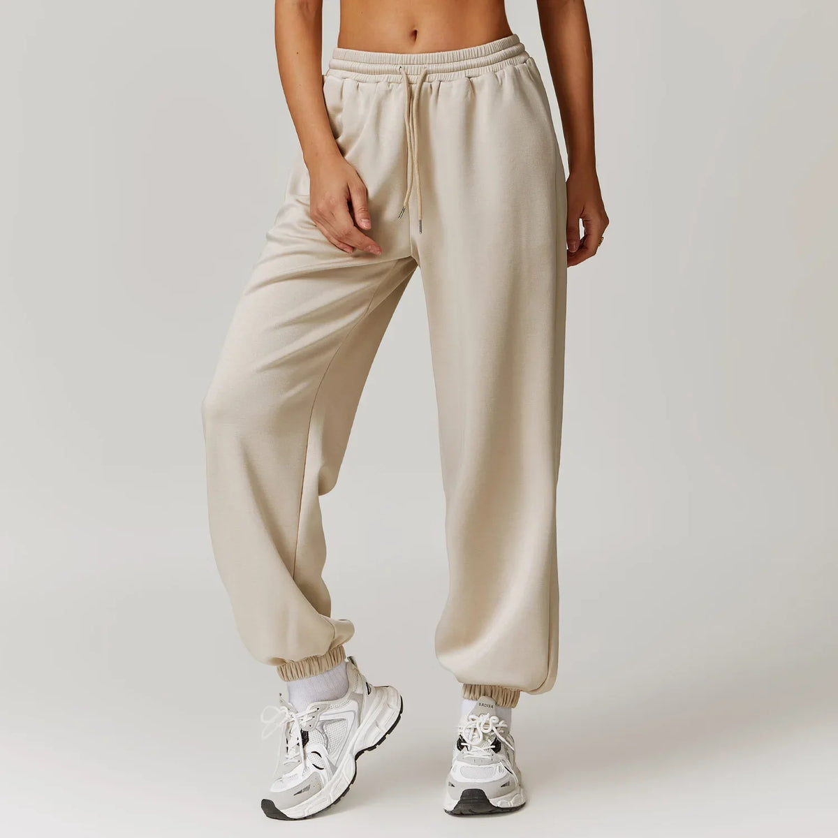Violetta bomullsjoggers