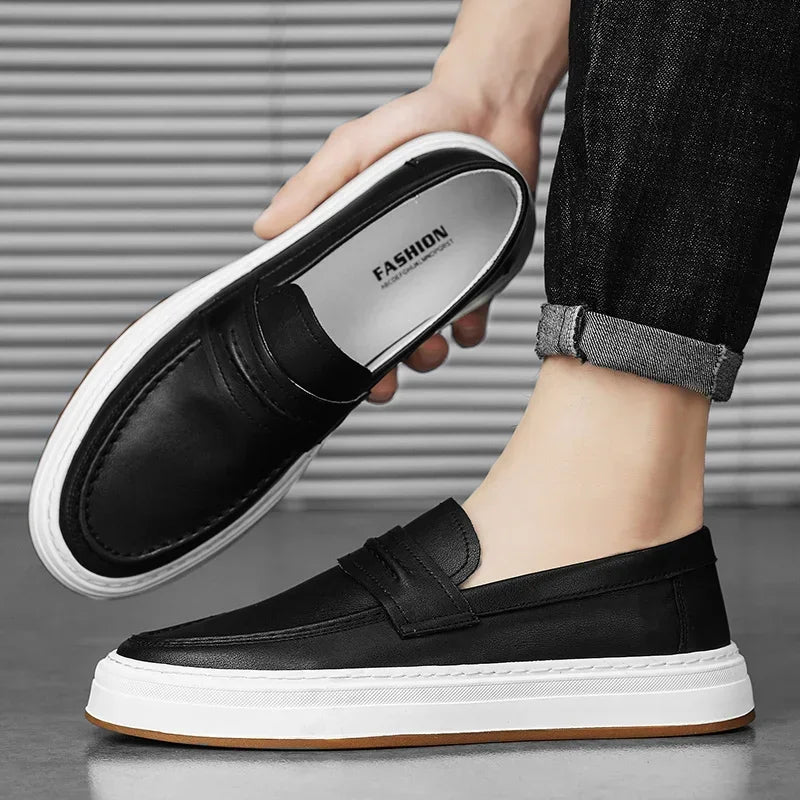Mocasines Moico de cuero genuino