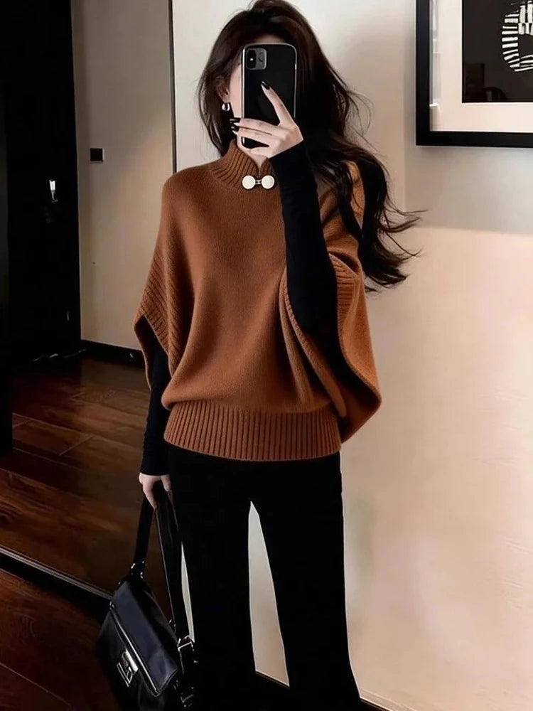 DELPHINE CAPE SWEATER