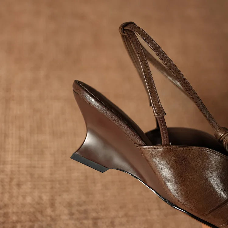 VARENA GENUINE LEATHER HEELS