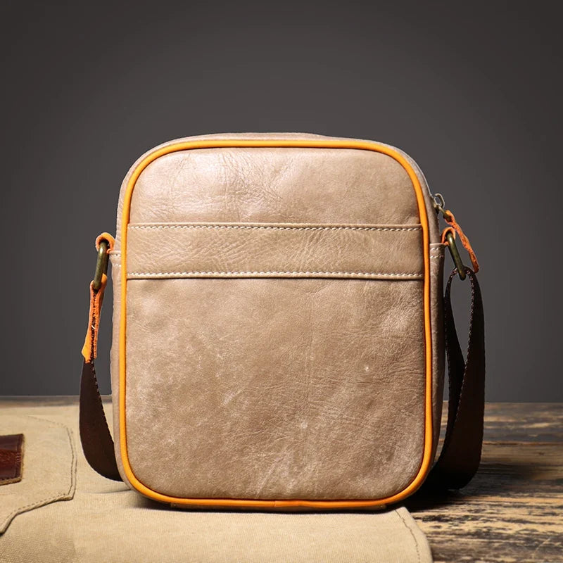 Asher crossbodytas van echt leer
