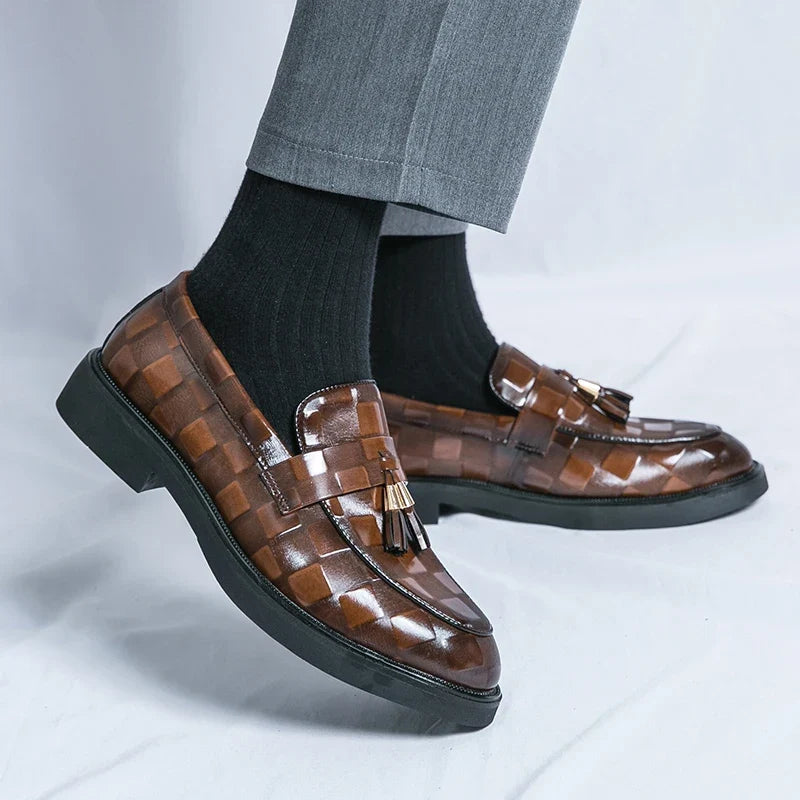 Lorenzo loafers i äkta läder