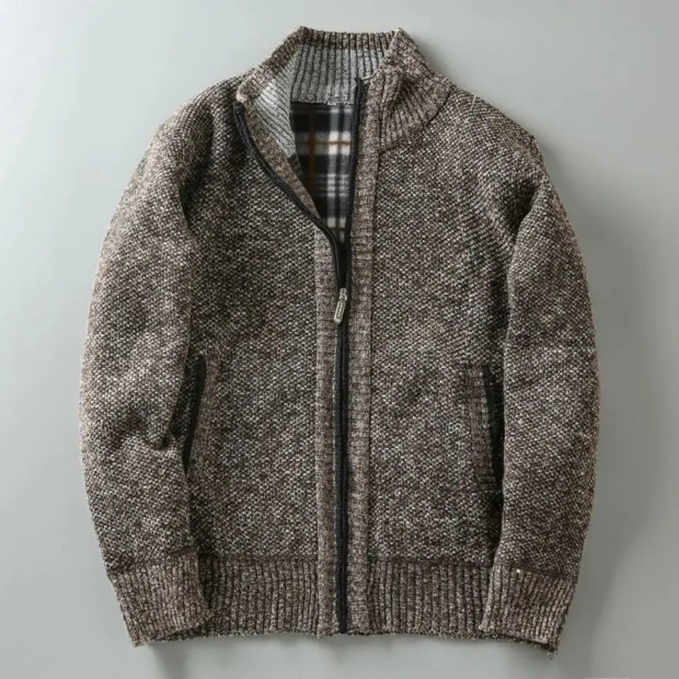 Weston stickad alpackjacka