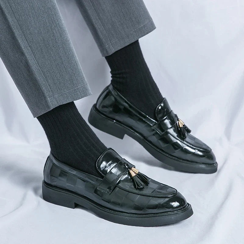 Lorenzo loafers i äkta läder