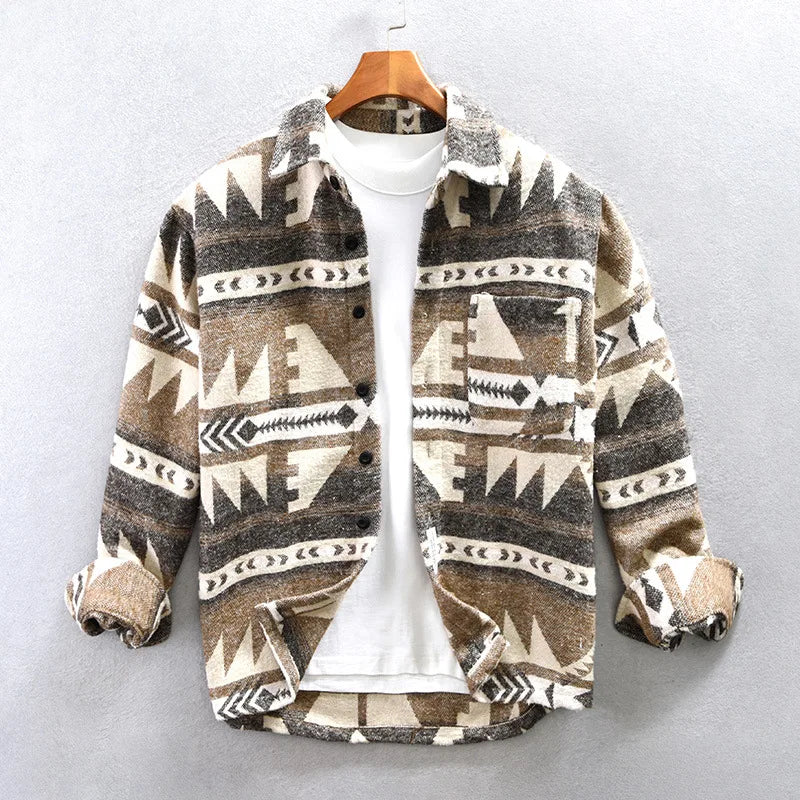 RAFFERTY GEOMETRIC OVERSHIRT