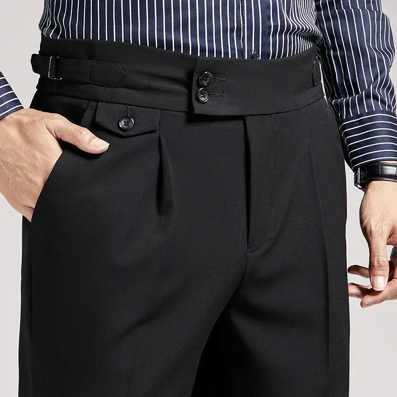 Pantaloni a pieghe Old Money