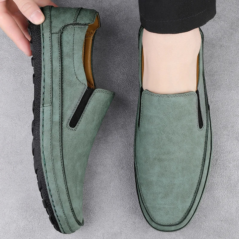 Larvis loafers i ægte læder