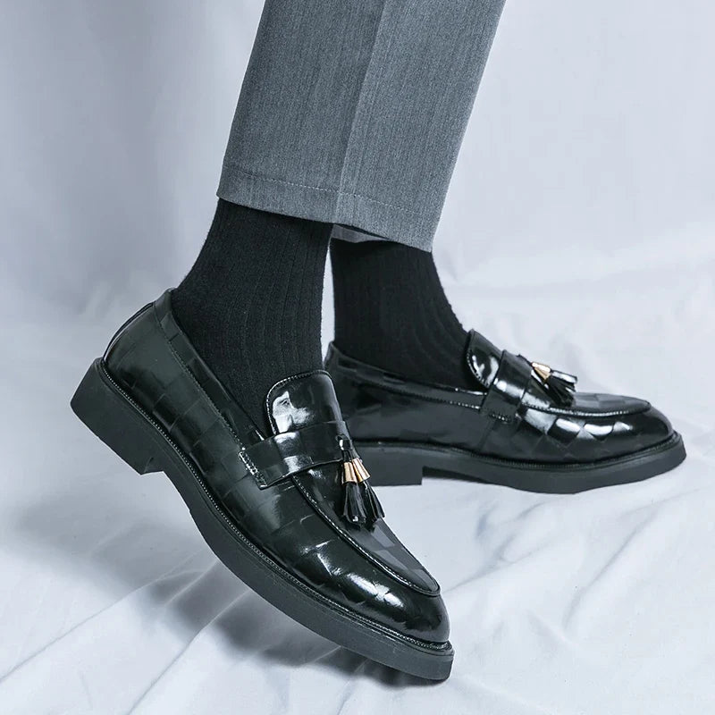 Lorenzo loafers i äkta läder