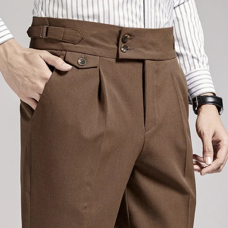 Pantaloni a pieghe Old Money