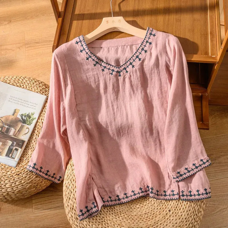 Blusa in lino Clara