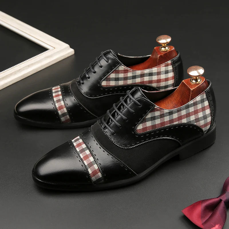 EVANDER CHECK OXFORDS