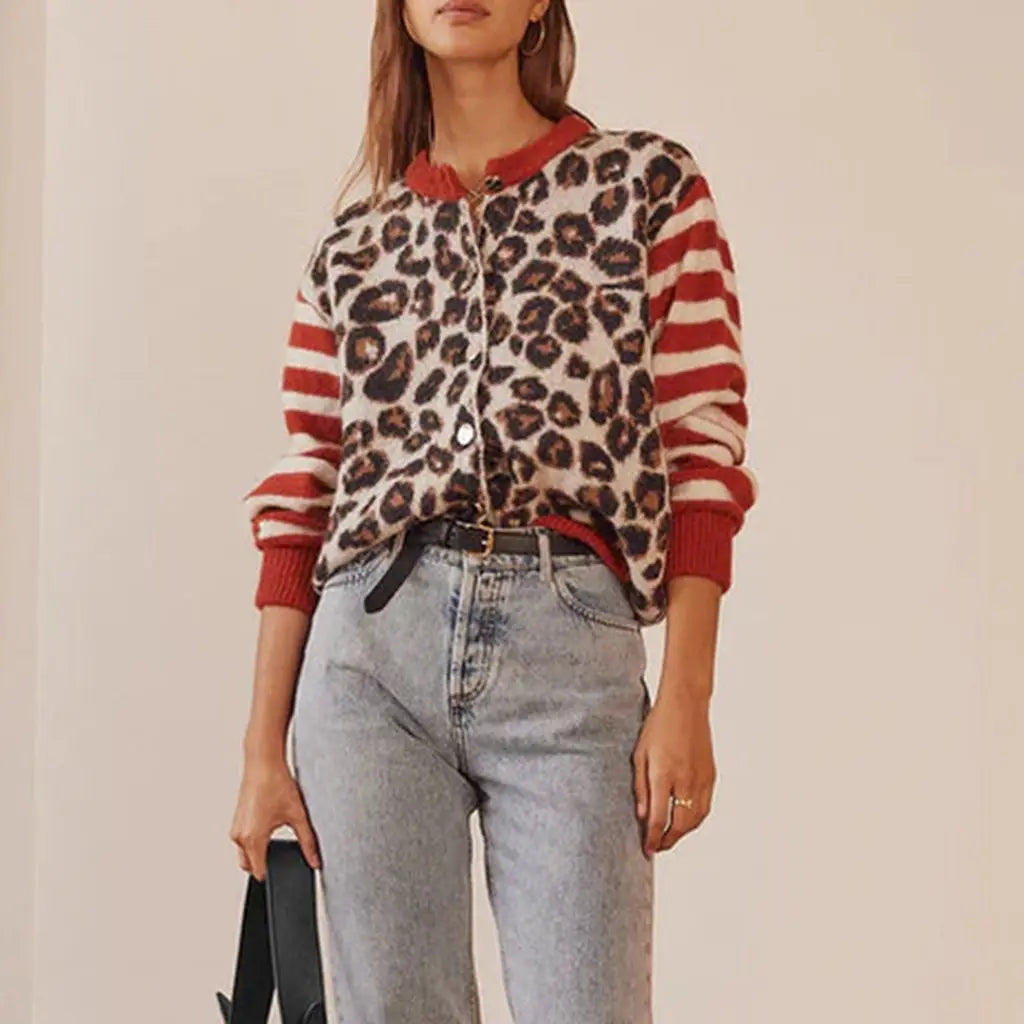 Suéter de leopardo Ferocia