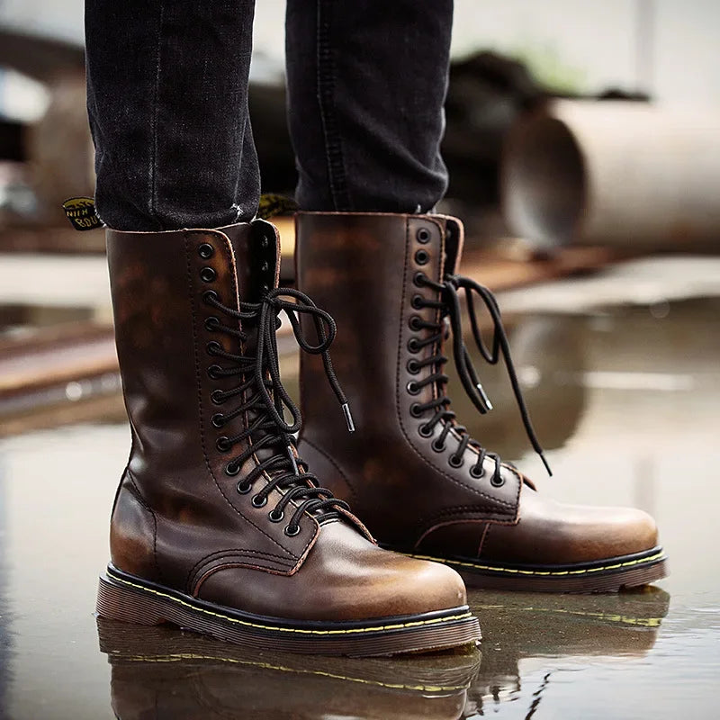 Botas Valerio em pele flor