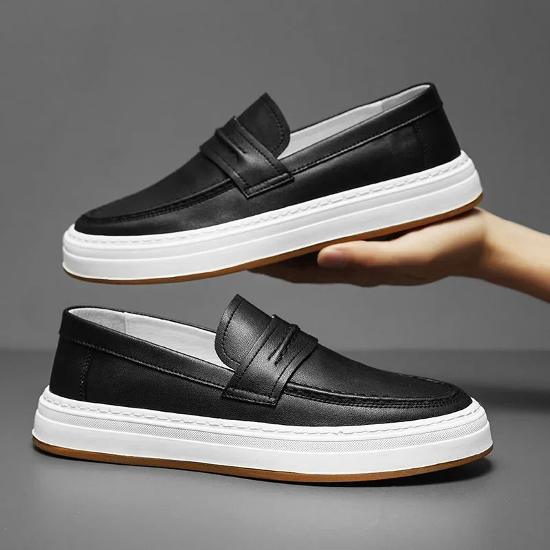 Mocasines Moico de cuero genuino