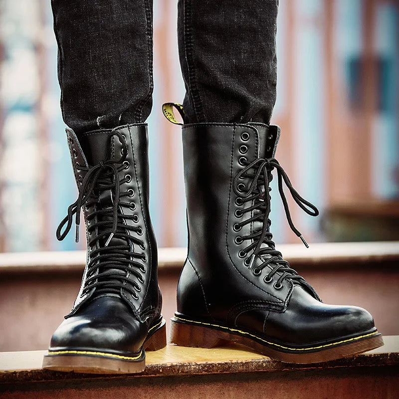 Botas Valerio em pele flor
