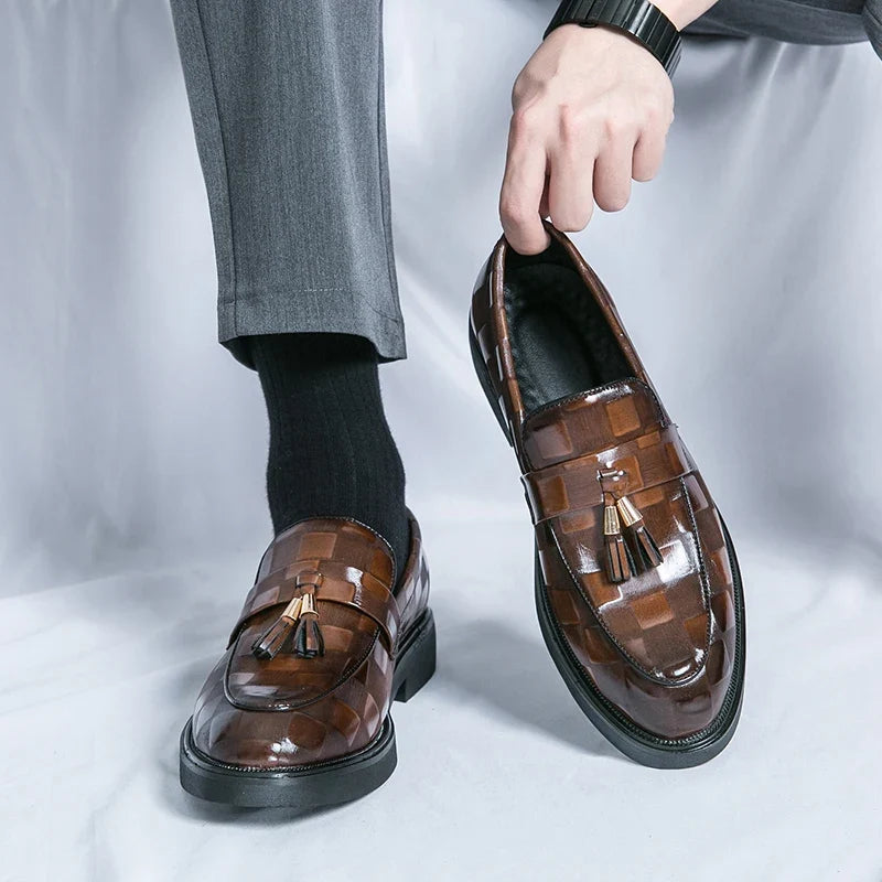Lorenzo loafers i äkta läder