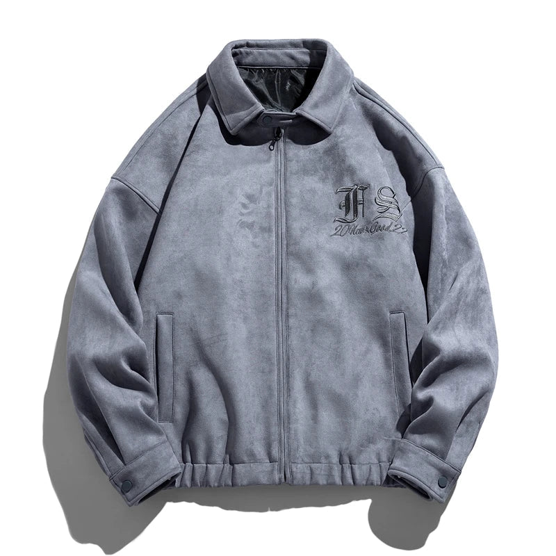 Blouson aviateur en daim