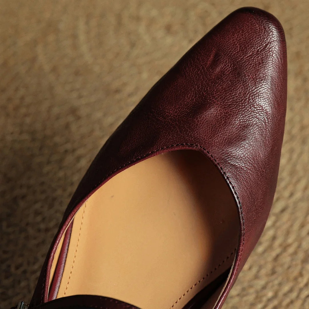 EVELIS GENUINE LEATHER MULES