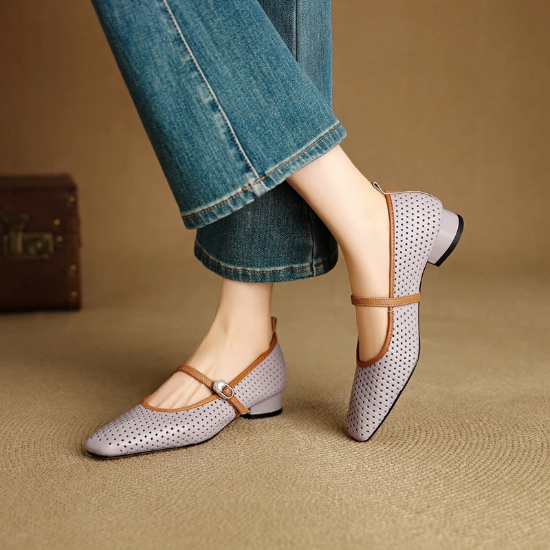RAIKA GENUINE LEATHER MARY JANES