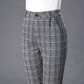 Pantalon à carreaux Elara