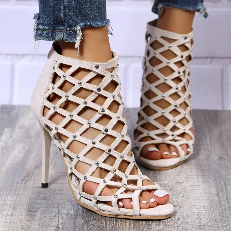 JADA LAMORE STUDDED HEELS