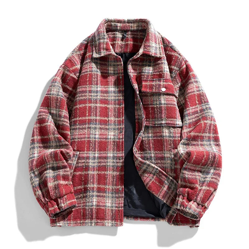 Veste classique en cachemire à carreaux