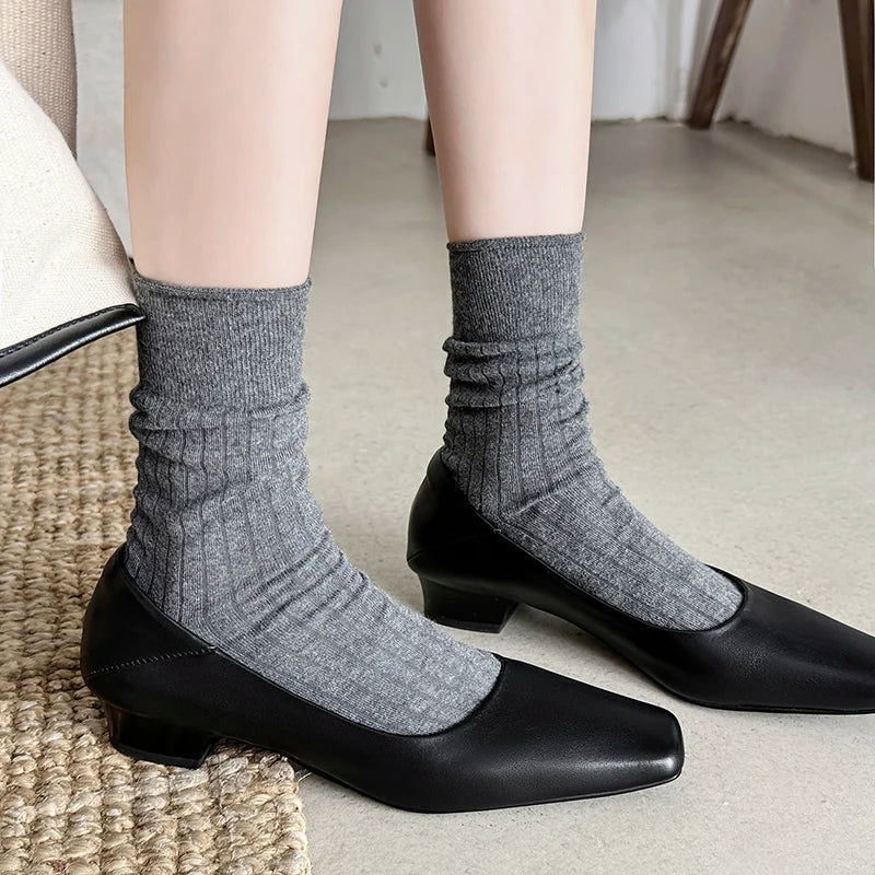 Nicole pumps i äkta läder