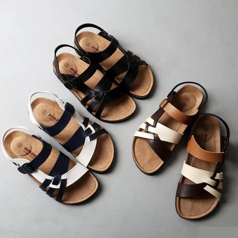 Sandales en cuir Ginori