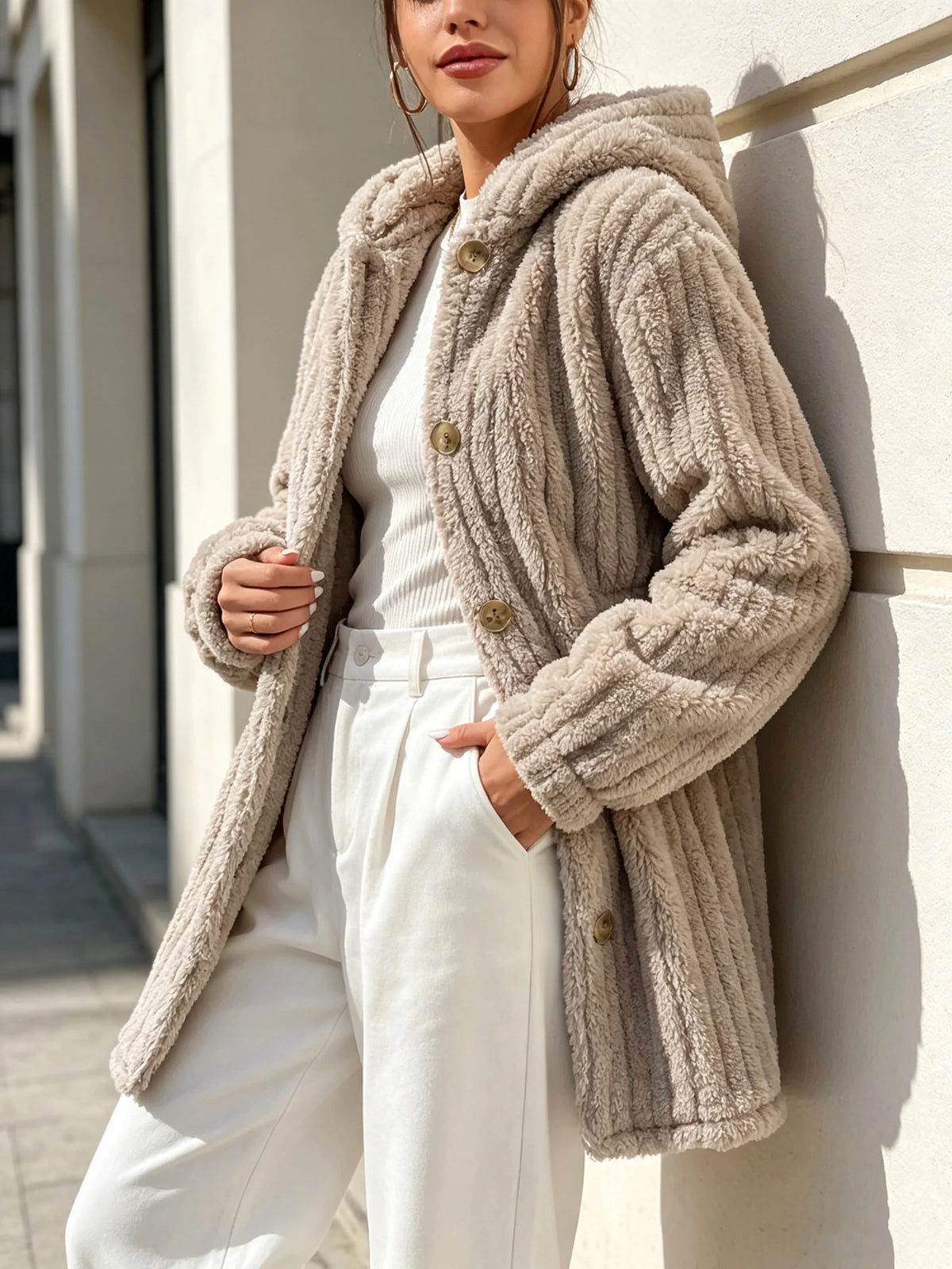 MAELLE TEDDY COAT