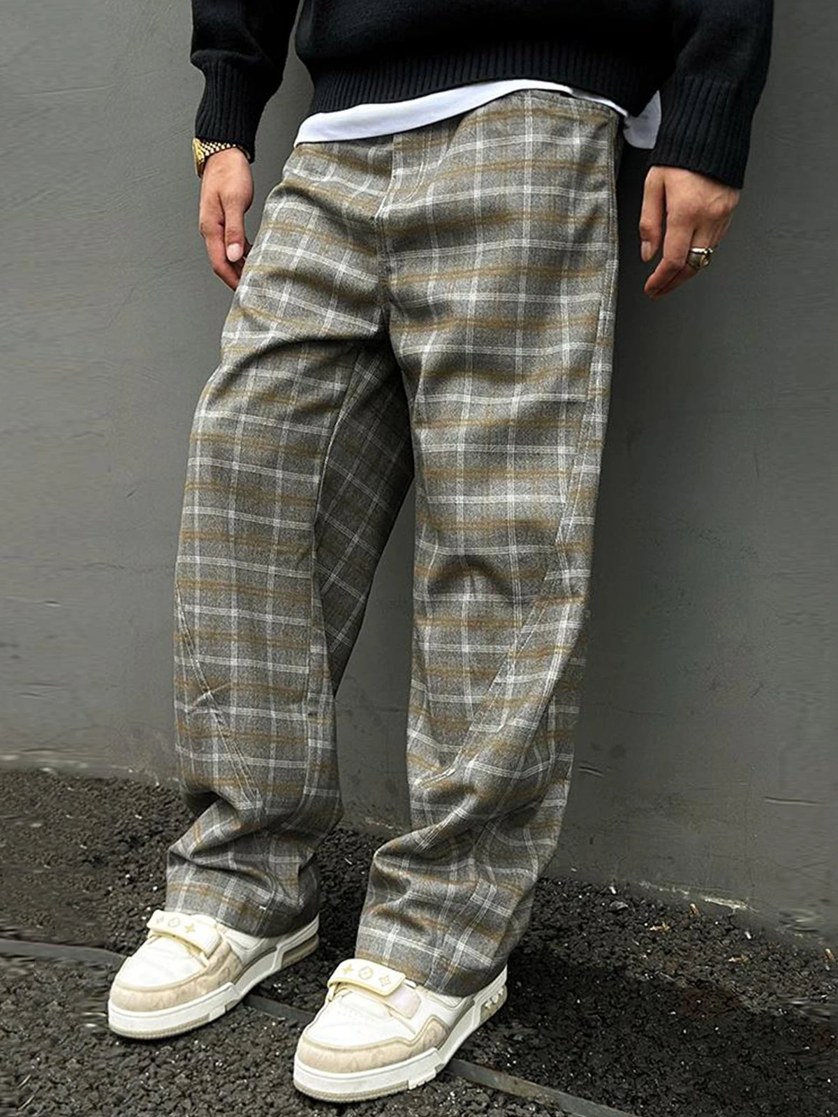 EWAN CHECK TROUSERS