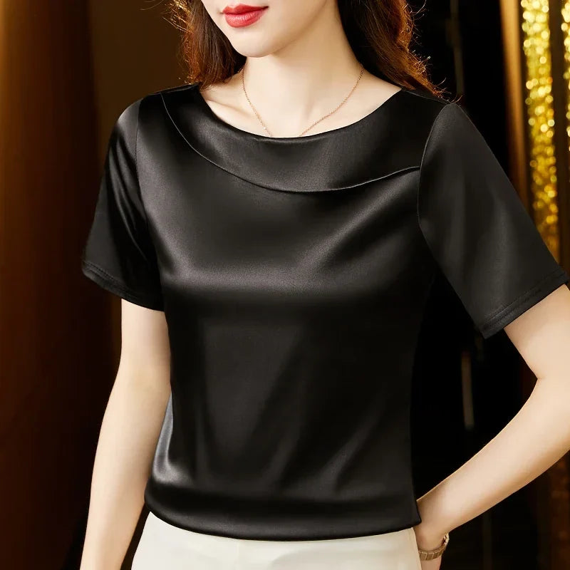 Camicia in raso Nora