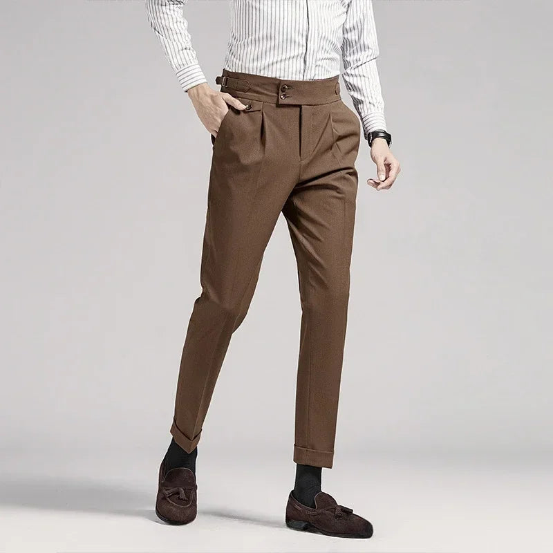 Pantaloni a pieghe Old Money