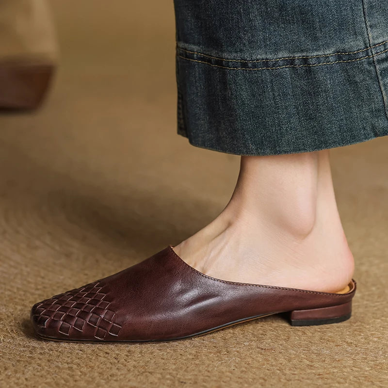 LIORA GENUINE LEATHER MULES