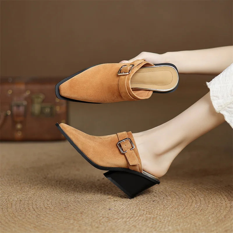 ELMER SUEDE MULES