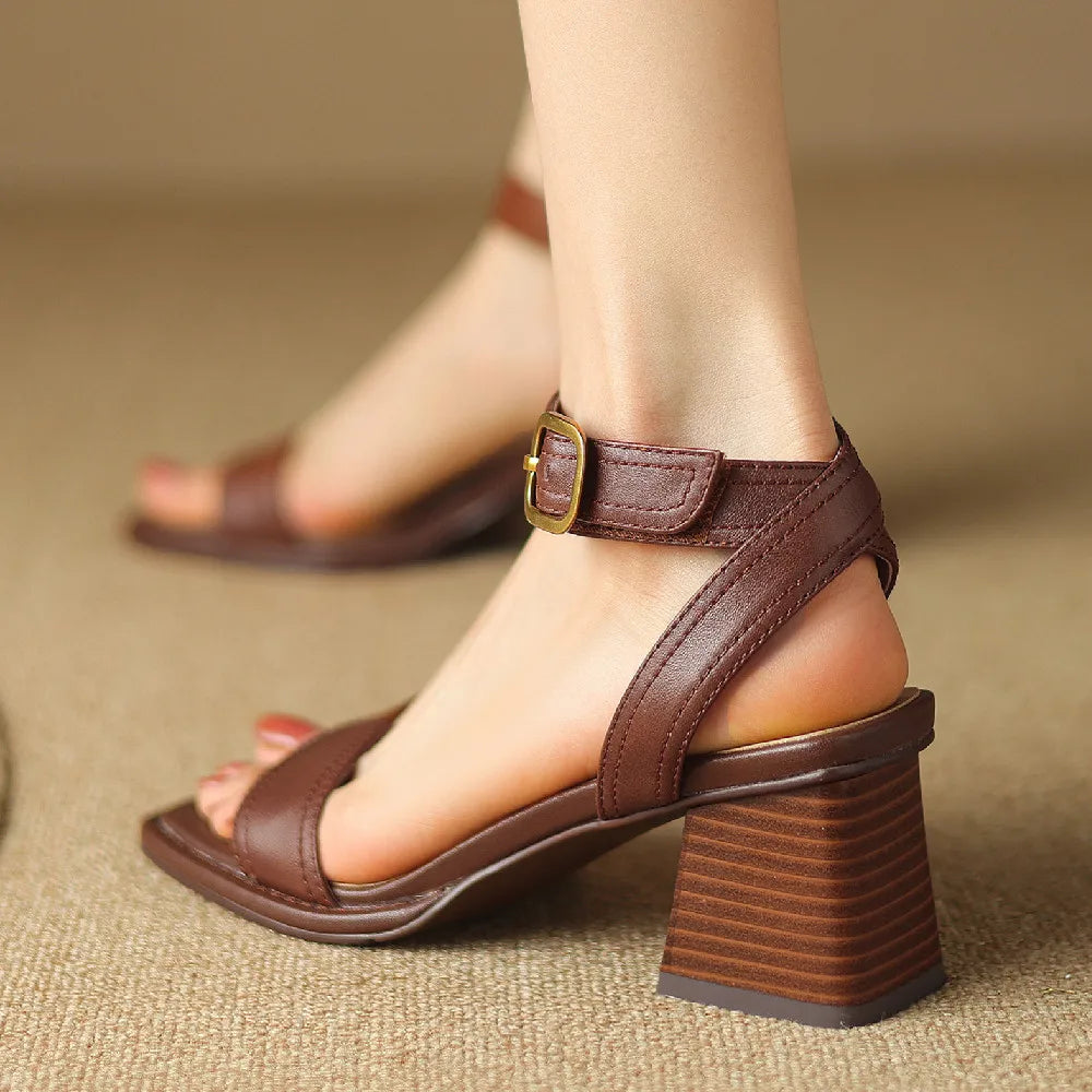 AGNIT VINTAGE LEATHER SANDALS