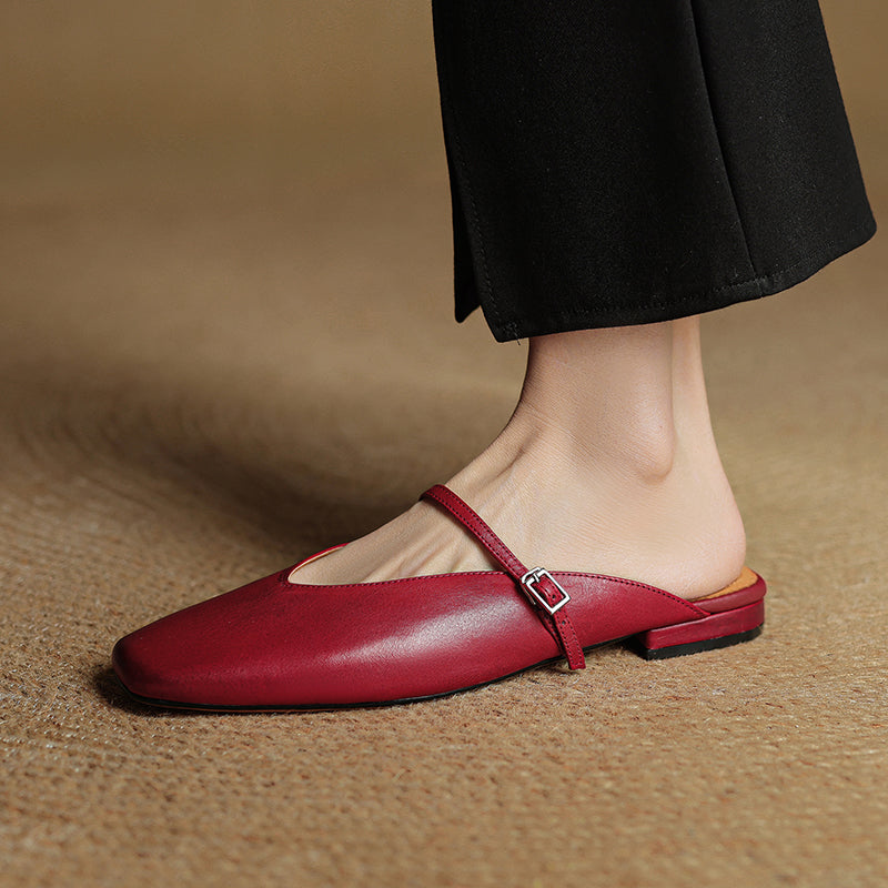 Mules Virela in vera pelle