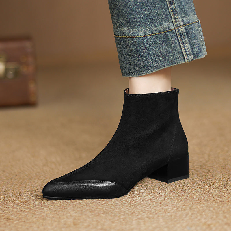 Botins Evie em Camurça Genuína