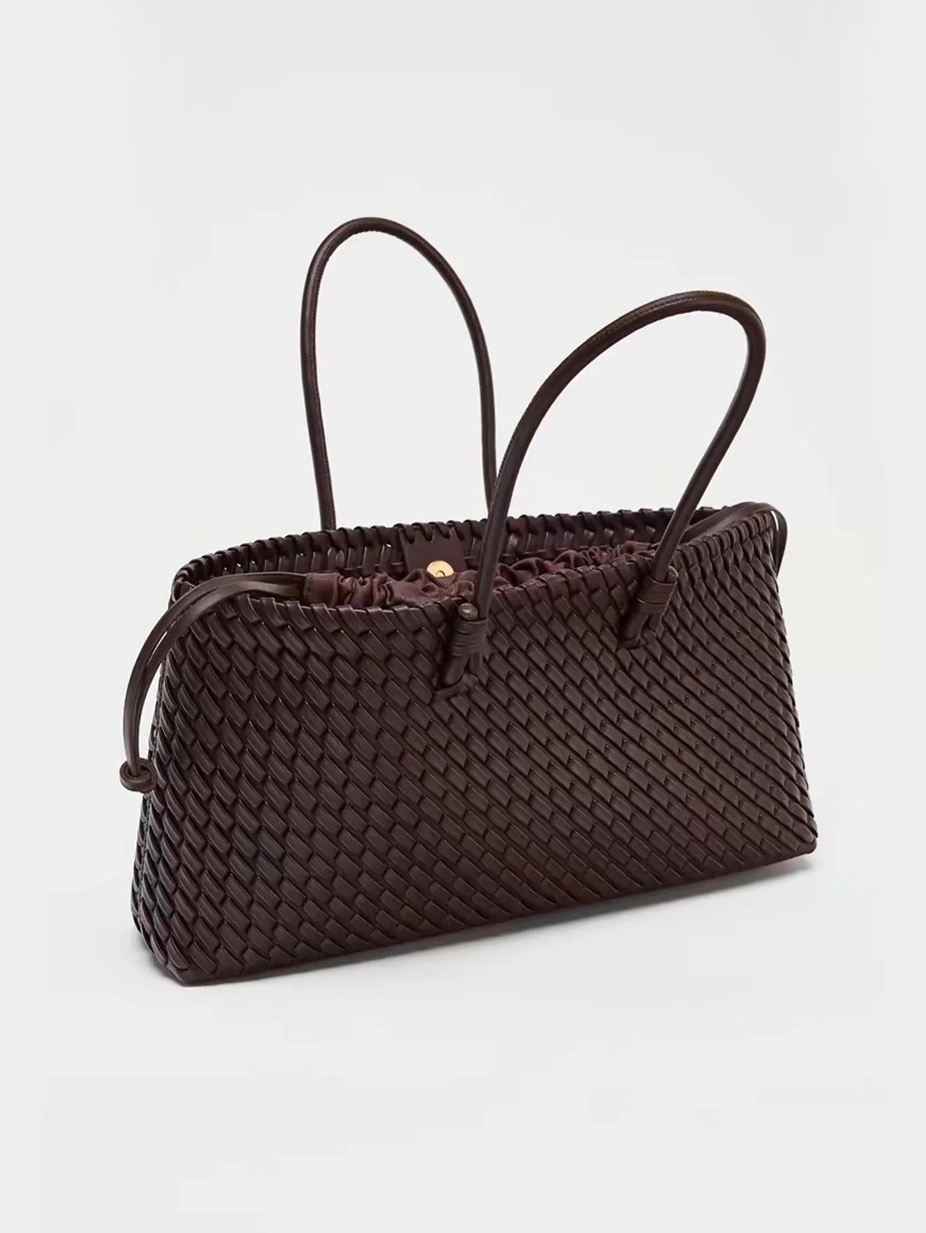 DARIA WOVEN LEATHER HANDBAG
