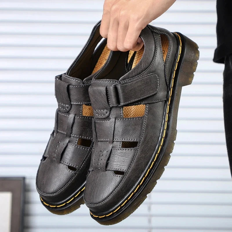 Sandalias Travi de cuero genuino