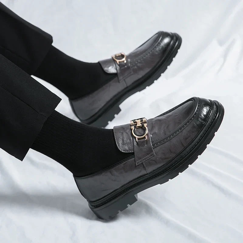 Mocassins Wilbur em pele