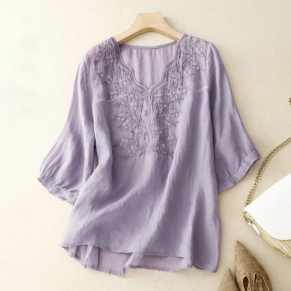 Blusa Jasmine in misto cotone