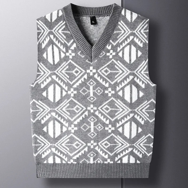 Il gilet da maglione pigro