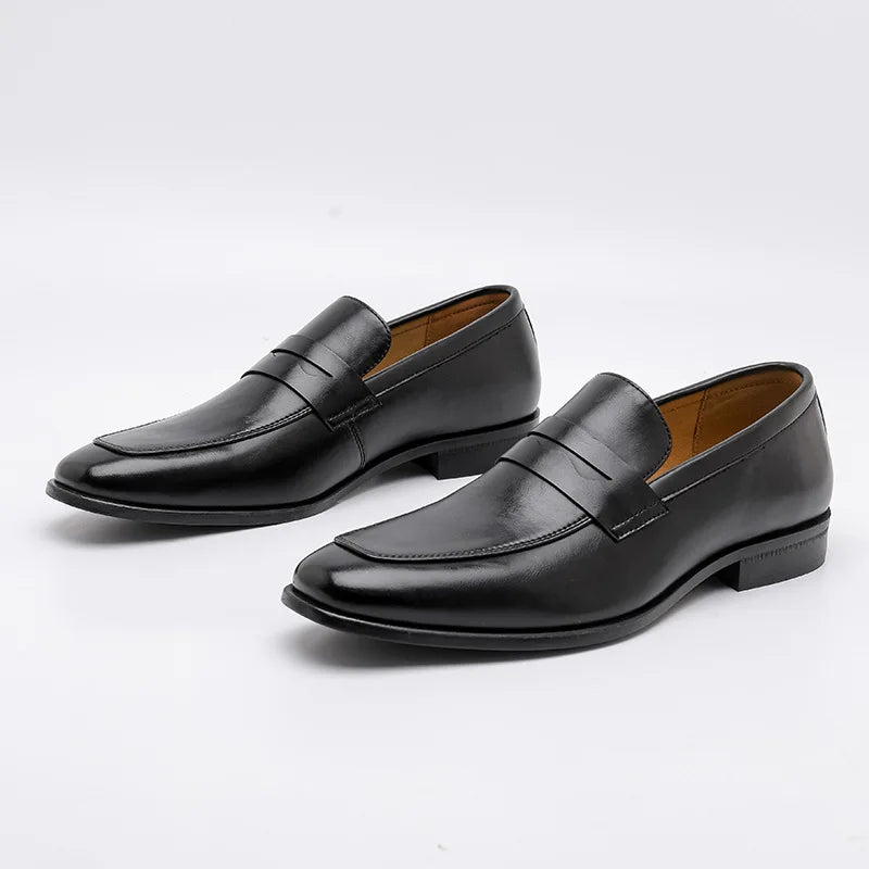 Malric loafers i läder