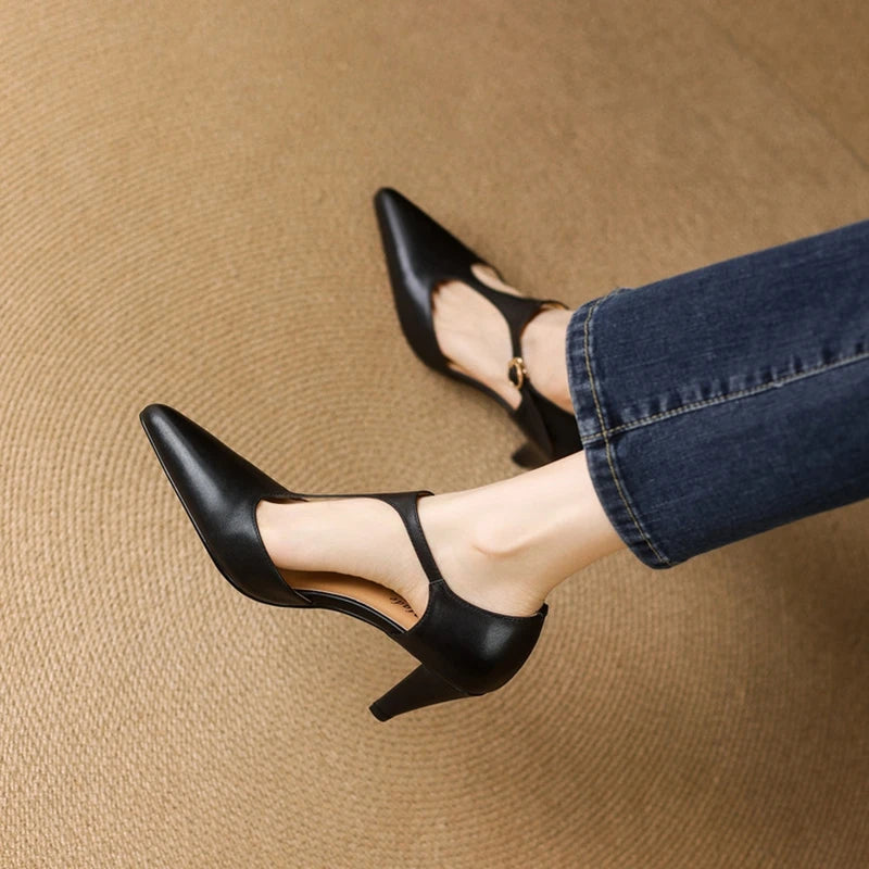 TRIANA GENUINE LEATHER HEELS
